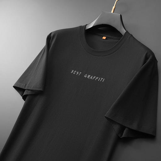 【DWP】大依优型大码男装夏季印花短袖T恤圆领休闲纯棉质百搭短袖上衣 商品图4