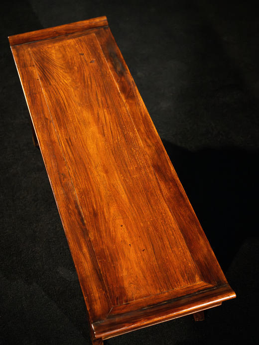 清	黄花梨夹头榫如意云纹翘头炕案 商品图4