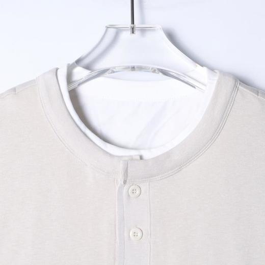 SDSA男装2026新款高贵轻奢韩版半纽扣假两件圆领短袖T恤百搭时尚 商品图1