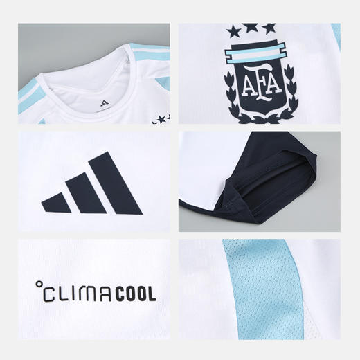 小李子ADIDAS阿迪达斯阿根廷球迷版运动短袖训练服成人男JY7029 商品图3