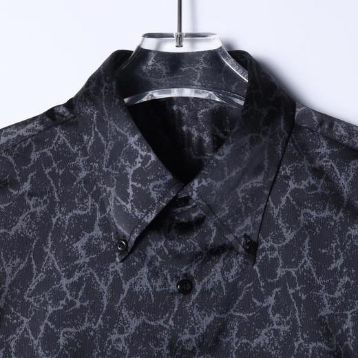 SDSA男装2026新款高贵轻奢美式简约撞色设计长袖衬衫百搭宽松衬衣 商品图1