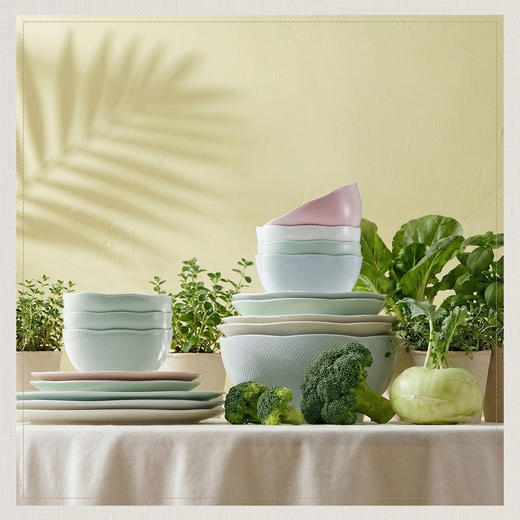 【玛戈隆特】荷塘月色餐具套装骨瓷奶油风简约家用结婚送礼乔迁礼物装 商品图2