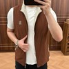 意式老钱风男装春夏薄款男士户外速干透气立领运动休闲马甲   YH-77049 商品缩略图2