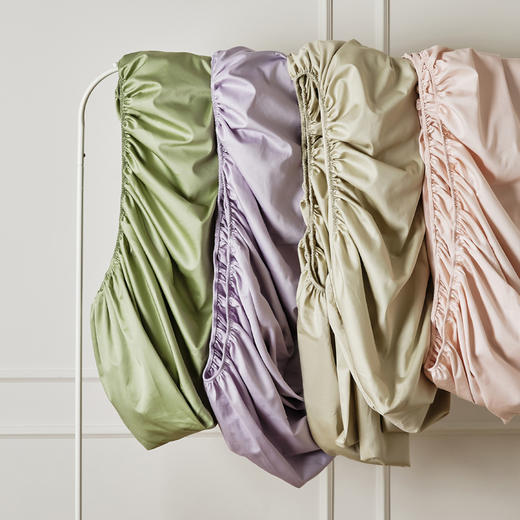 360°全包裹～100支新疆长绒棉床笠单件纯棉全棉贡缎床罩席梦思床垫保护罩床笠 商品图1