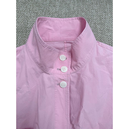 成长加法 本季蕞流行！春夏立领shacket 棉亚麻混纺立领外套 衬衫+外套二合一 腰间可调节松紧 商品图6