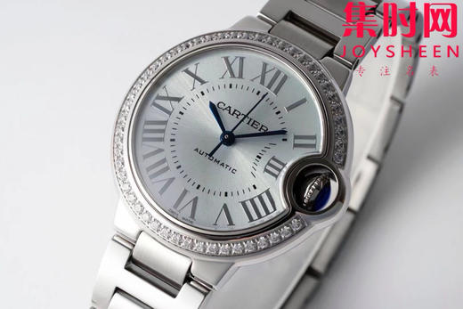 快拆版 CR卡地亚蓝气球系列 中号33mm 钻圈款 冰蓝面 女士腕表 商品图3
