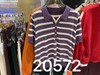 女装26春夏新品小v条纹天丝短袖2290-20572 商品缩略图0