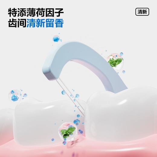 参半双线含氟牙线  棒防蛀剔牙线一次性牙签便携成人薄荷清洁家庭装3.283 商品图4