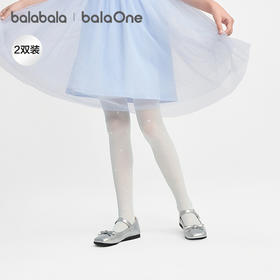 巴拉巴拉女童连裤袜夏季新款薄儿童舞蹈袜天鹅绒打底袜学生两条装