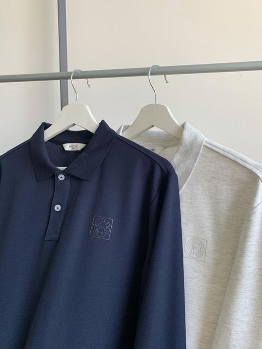 点此购买 哈吉斯春季男士商务通勤长袖POLO衫 yw 342139 商品图11