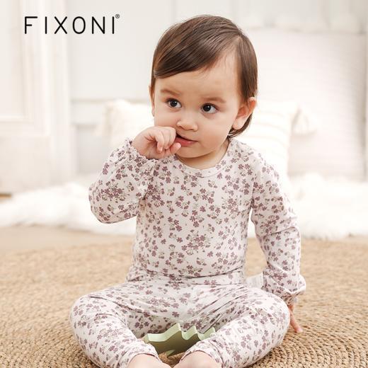 【云优选】FIXONI 婴幼儿竹纤维长袖哈衣包屁衣花边款紧身裤-2026新品 商品图4
