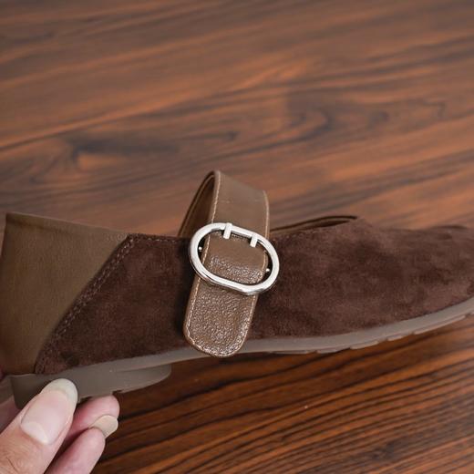 意大利凯撒KAISER 复古圆头玛丽珍绒面一字带单鞋 5色可选 商品图8