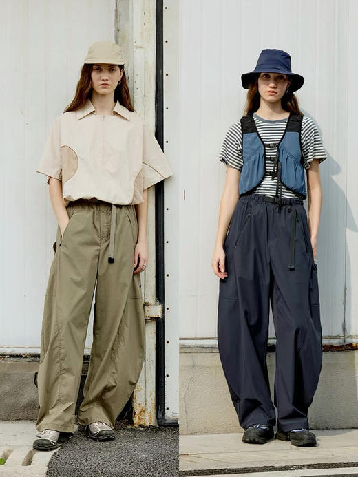 【秒杀价已调 直接拍】半圆 原创裤子 2026女式 速干薄款 弯刀裤 休闲长裤 商品图2