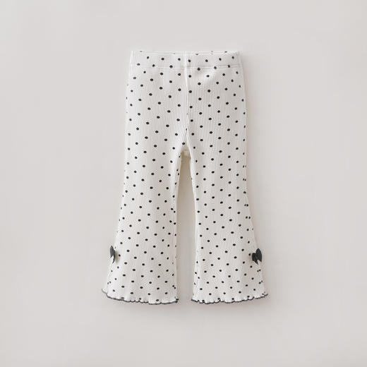 马克珍妮元气波点女童柔弹喇叭裤2026年夏装新款560963 商品图1