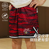 录士LUSHISI条纹主题红色篮球短裤美式四分裤吸湿排汗舒适透气 商品缩略图0