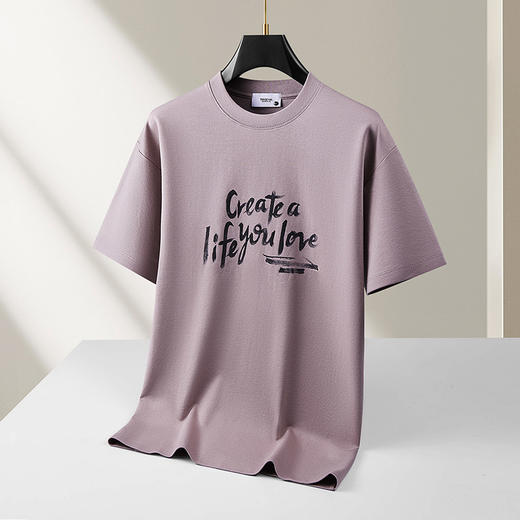 【DKP】【新疆棉】大依优型大码男装夏季圆领短袖透气休闲百搭短袖T恤 商品图1