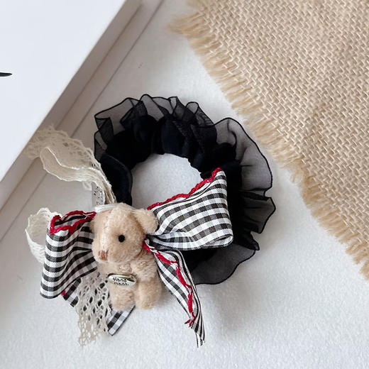 可爱百搭ZY小熊蕾丝发圈发圈-纪念日百货门店同款169648081 商品图2