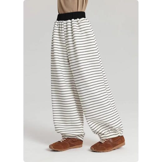 （两件起拍 单拍不发货）西蒙日记&春款韩系儿童简约条纹阔腿束脚裤 6601 商品图1