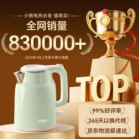 小熊（Bear）烧水壶 电热水壶 家用电水壶泡茶0涂层自动断电304不锈钢1.5L容量办公室开水壶 ZDH-H15L6