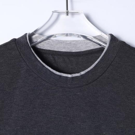 363083630836308SDSA男装2026新款高贵轻奢撞色刺绣字母假两件圆领短袖T恤百搭 商品图1