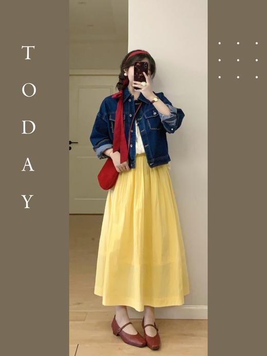 【百图lulu定制】【预售4月23日发】【玫瑰小衫】刺绣花朵 新疆长绒棉 泡泡袖短袖衬衫 商品图2