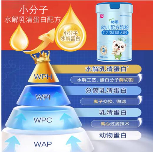 宁夏天友富硒 双重小分子水解乳清蛋白3段800克 商品图0