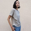 侧腰收褶防晒棉麻T 商品缩略图2