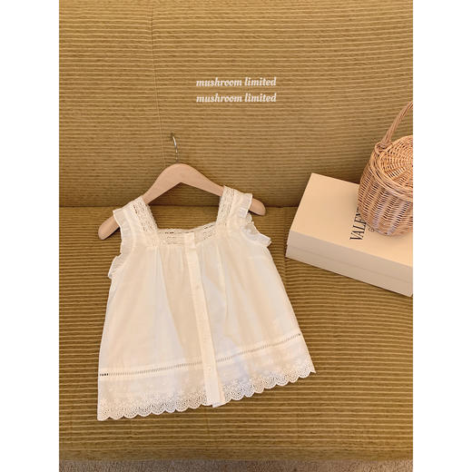 金蘑菇菇 你的夏日小白花 /小白花刺绣套组&吊带连衣裙 商品图1