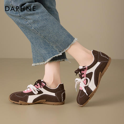 （小眠专属）达芙妮小个子内增高鸳鸯带德训鞋 商品图1