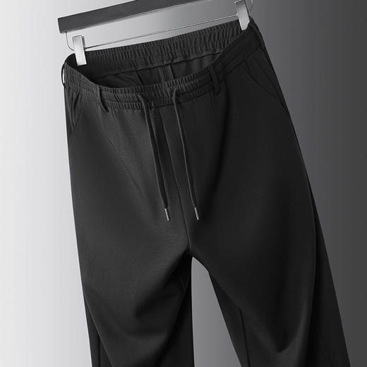 【DKP】【莱赛尔亚麻】大依优型大码男装夏季松紧腰休闲长裤商务百搭西裤 商品图1