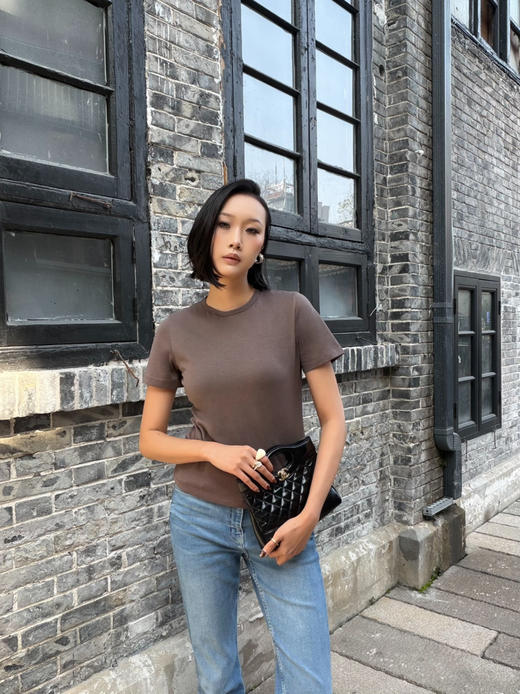 【棉麻之美】噢蜜ooomeooo正肩小圆领防晒T 商品图8