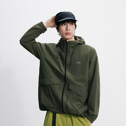 防晒外套|森马中国国家地理系列夹克男夏宽松连帽服情侣凉感上衣 商品图2