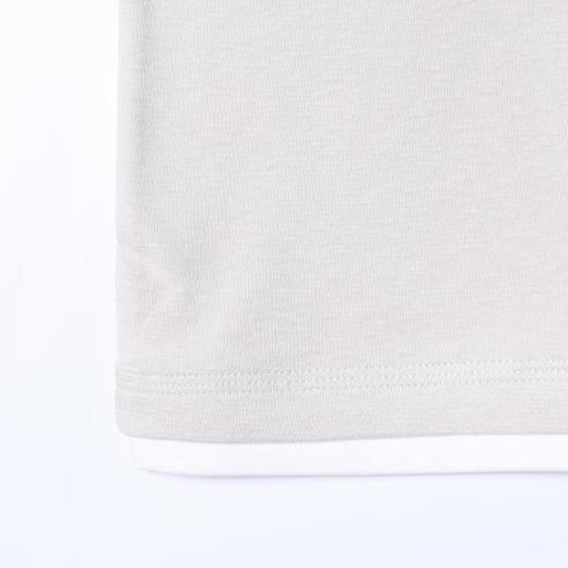 SDSA男装2026新款高贵轻奢韩版半纽扣假两件圆领短袖T恤百搭时尚 商品图3