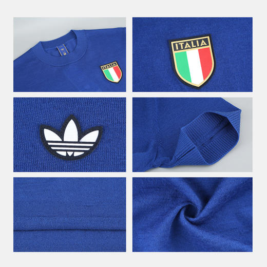 小李子ADIDAS阿迪达斯意大利1970年复刻复古怀旧短袖球衣JN3706 商品图3