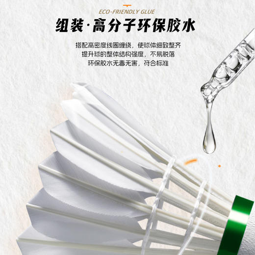 的幸均衡之翼 6 号羽毛球 飞行稳定落点精准训练比赛专用 12 只装 商品图4