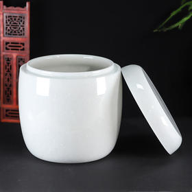 骨灰坛天然玉石白玉玉净面骨灰桶港罐骨灰盒22.5cm*23cm