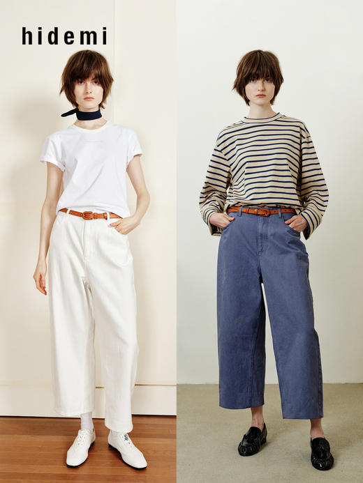 hidemi副线小h 香蕉裤Banana Pants系列宽松茧型牛仔裤弯刀裤九分长裤 商品图0