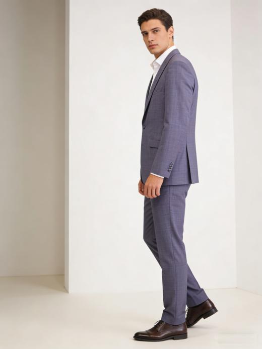 G2000男装SS26商场新款【BLACK】【高纱支绵羊毛】修身西装61415203 商品图1