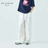 棵初2026年夏季新款亲子中大女童经典蝴蝶结碎花裤亲肤宽松休闲裤 商品缩略图0