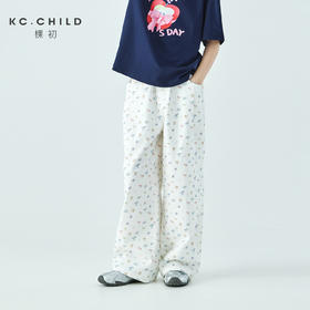 棵初2026年夏季新款亲子中大女童经典蝴蝶结碎花裤亲肤宽松休闲裤