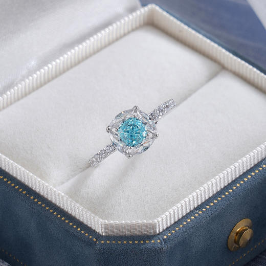 子佩集【冰糖海岸】S925银戒指【YJ-0343104】时尚蓝锆石方块2509 商品图8