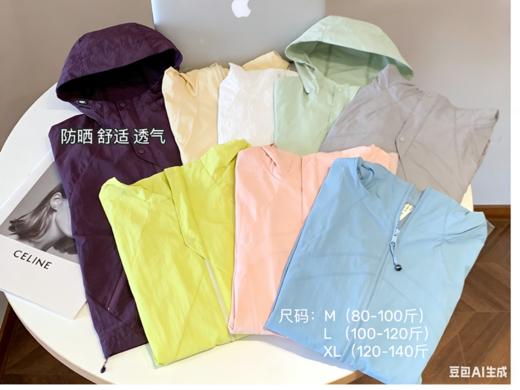 【2件立减30元】Schenvega鸟家平替情侣马卡龙色系防晒衣 E52-9268 商品图7