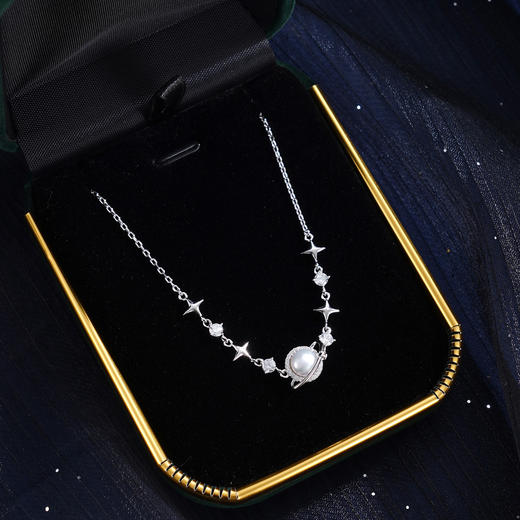 子佩集【环绕星球】S925银珍珠手链【SL070532】珍珠锆石星空2509 商品图6