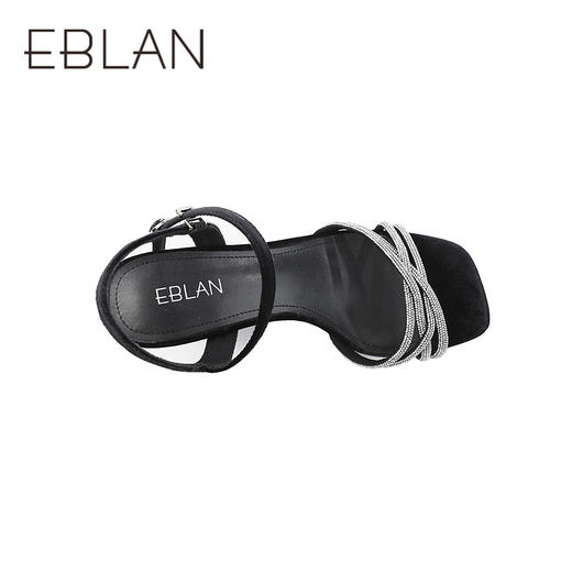 伊伴2026夏季新职场闺房风钻带豹纹高跟鞋B26369101 商品图2