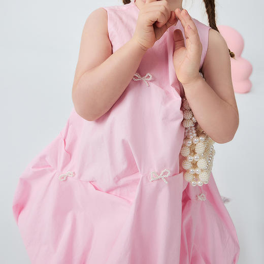 【纯棉】迷你巴拉女童儿童裙子甜美舒适可爱花苞背心连衣裙夏2026 商品图4