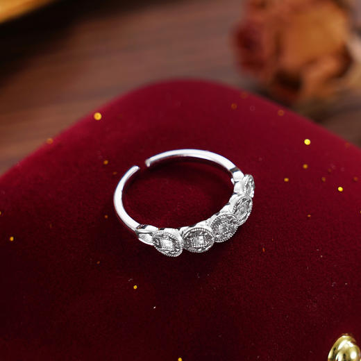 子佩集【五路财源】S925银戒指【FYJ-0613100】时尚招财五连环钱币2509 商品图2