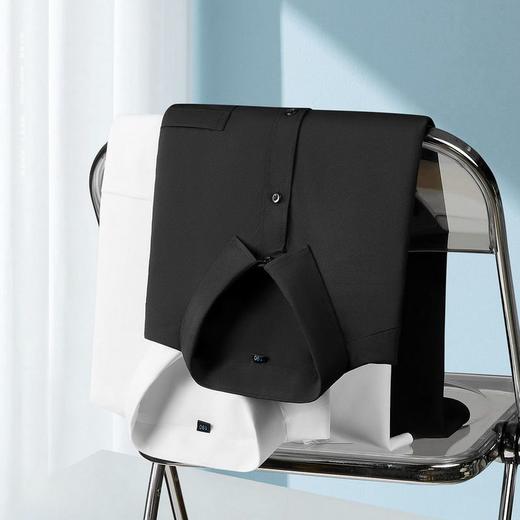 【DM】大依优型大码男装夏季纯色衬衫长袖商务休闲长袖上衣加肥350斤 商品图3