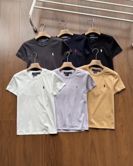 点此购买 拉夫劳伦春夏季女士经典小标刺绣款圆领短袖T恤 md 342240 商品图0