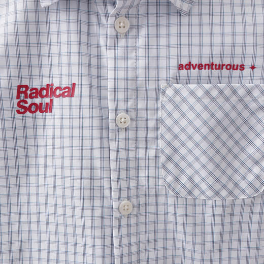 马克珍妮休闲格纹男童纯棉短袖衬衫2026年夏装新款560365 商品图4