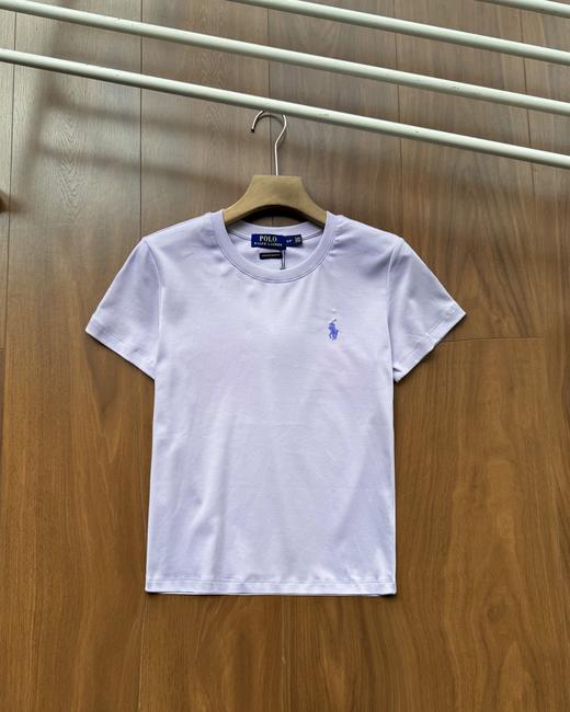 点此购买 拉夫劳伦春夏季女士经典小标刺绣款圆领短袖T恤 md 342240 商品图6